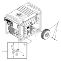 Part Location Diagram of 194843GS Briggs and Stratton Kit, Leg Support W/Hardware